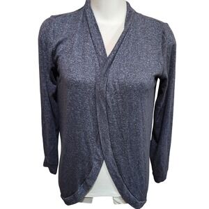 Joe Fresh Womens Open Front Cardigan Gray Knit Small normcore basic